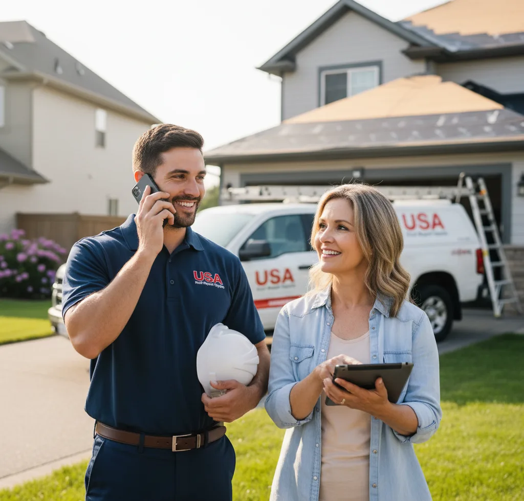 USA Roof Repair Experts customer support in South Whitley